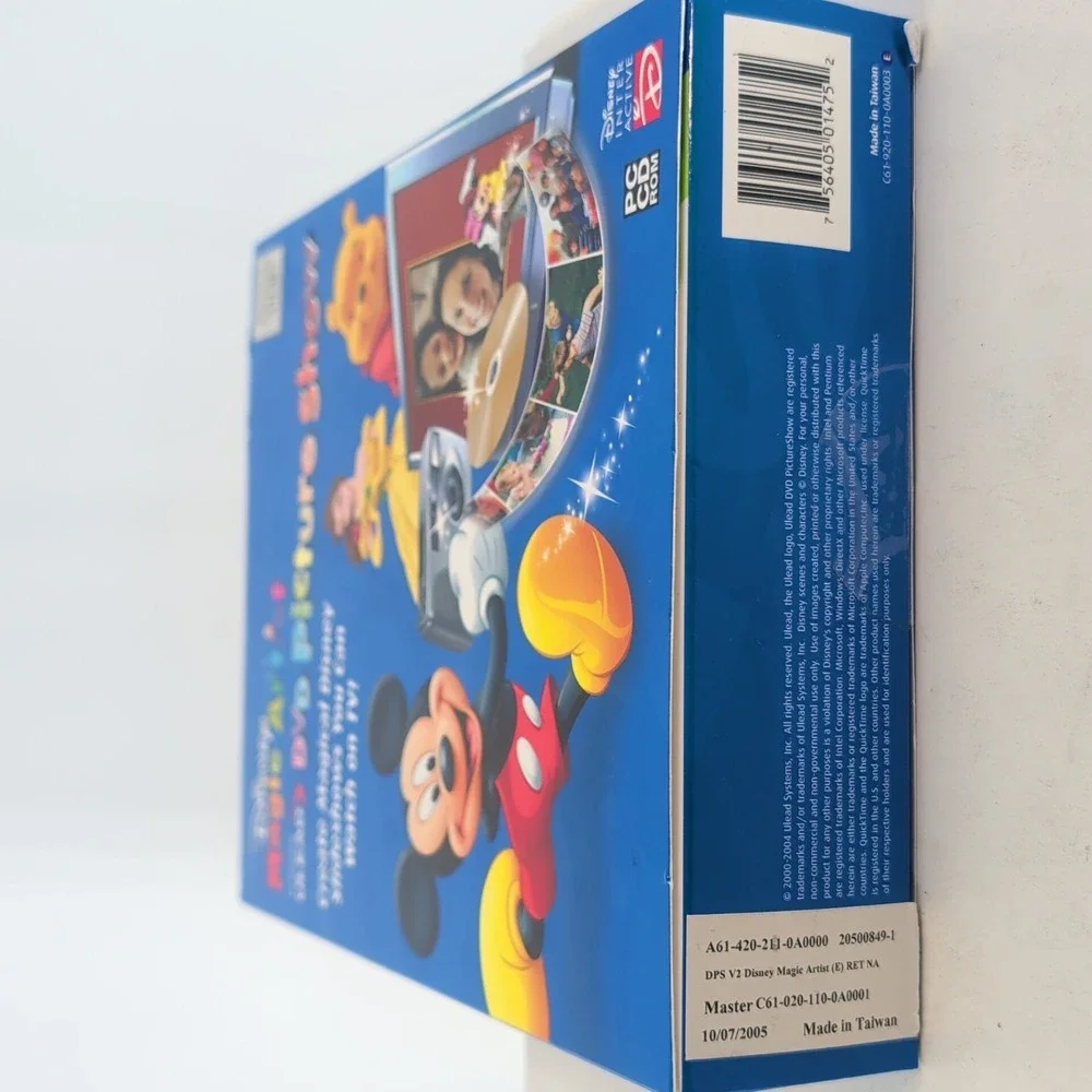 NWB Disney Magic Artist #968266 DVD Picture‎ Show CD-Rom Win. 98 SE/ME/2000/XP